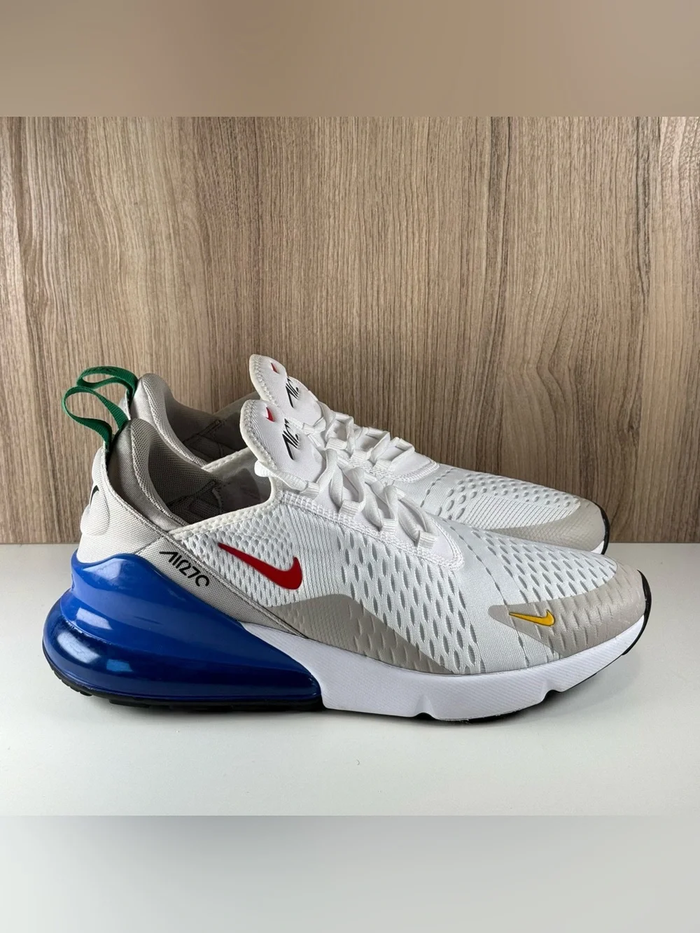 Nike Air Max 270 White Game Royal Shoes DV3731-100 Men’s Size 9.5